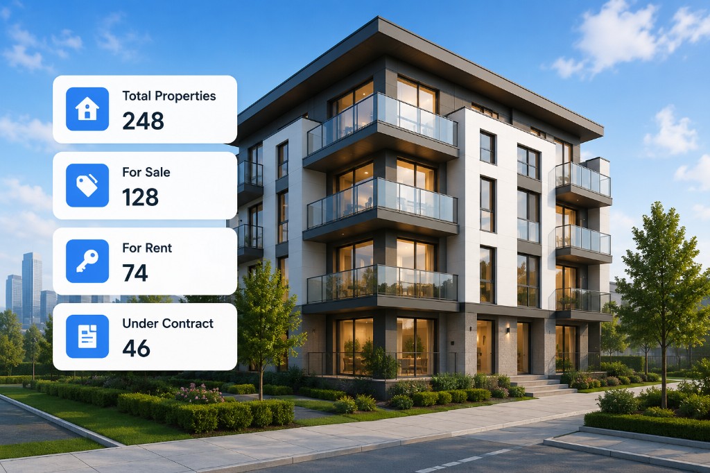 Estactics property management dashboard